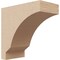 Ekena Millwork 3"W x 6"D x 6"H Classic Moab Rough Cedar Woodgrain TimberThane Corbel, Primed Tan CORUR03X06X06MOARCPR - alternate 1